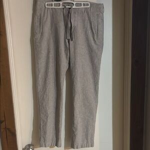 Perry Ellis Mens Linen Blend Pants